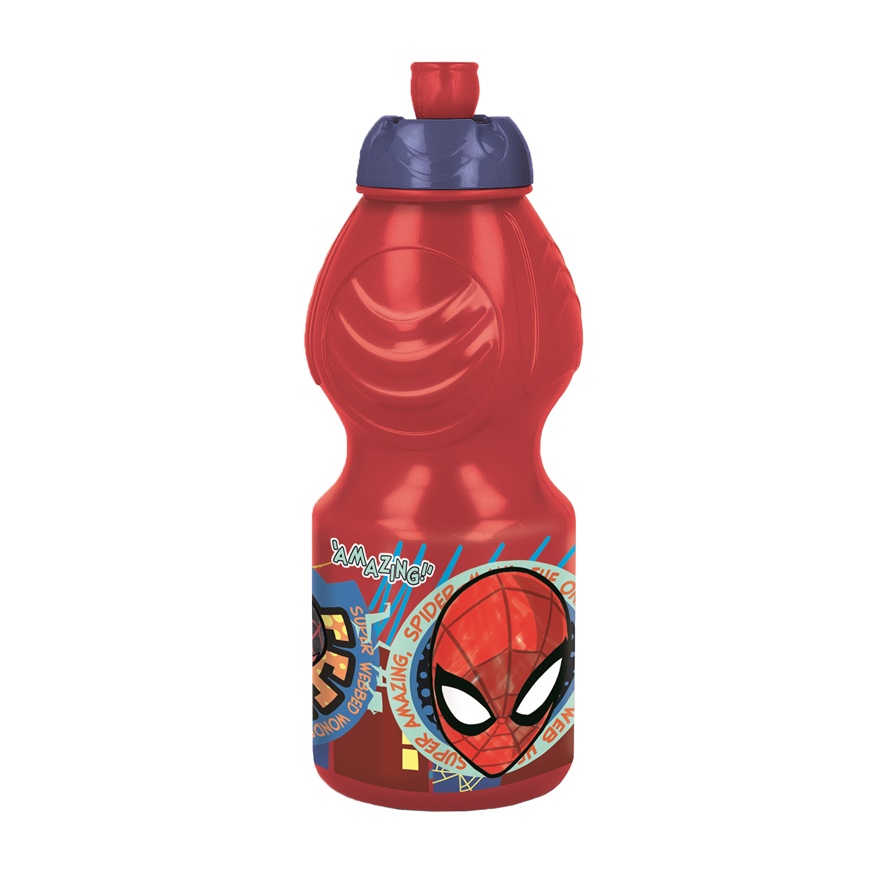 Spiderman sports vandflaske 400ml, Rød
