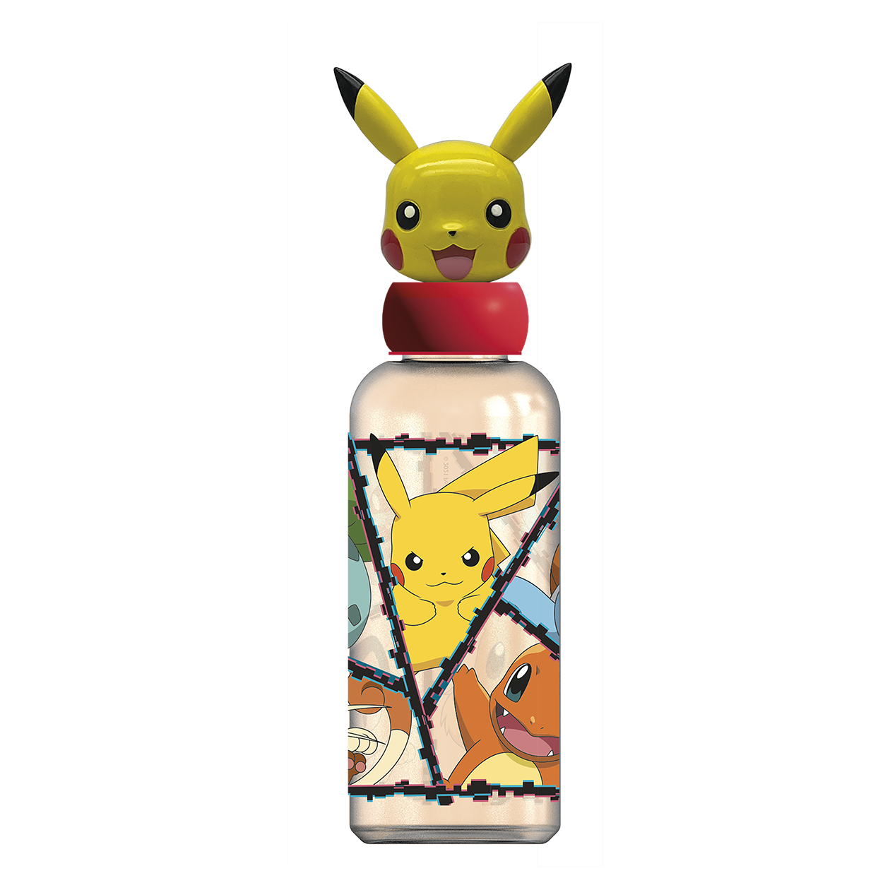 Pokémon drinking bottle with 3D figure top