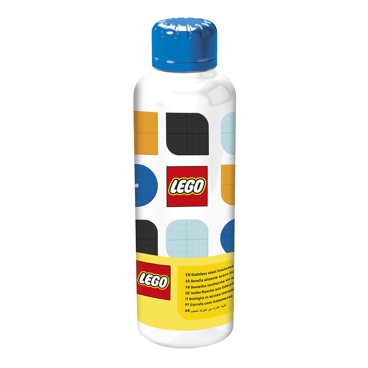 LEGO® Insulated Stainless Steel Drinking Bottle 7.3 x 7.3 x 24.2 cm - 515 ML