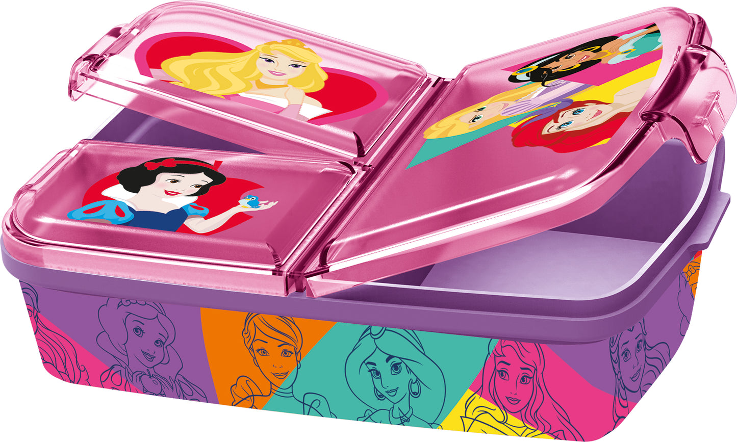 Disney Princess matlåda med flera fack 18 x 13 cm