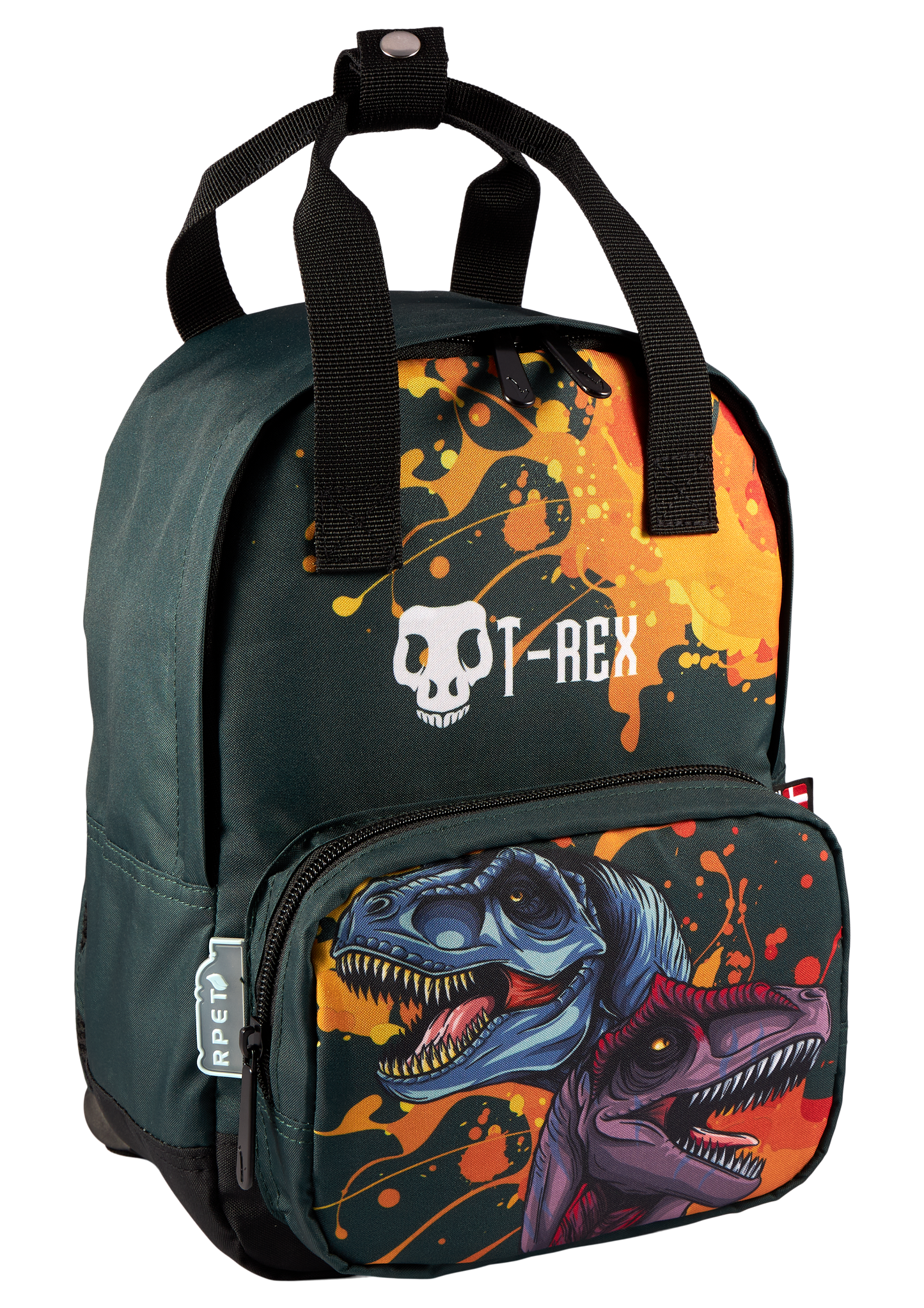 Dino T-REX small backpack with zippered front pocket 7L