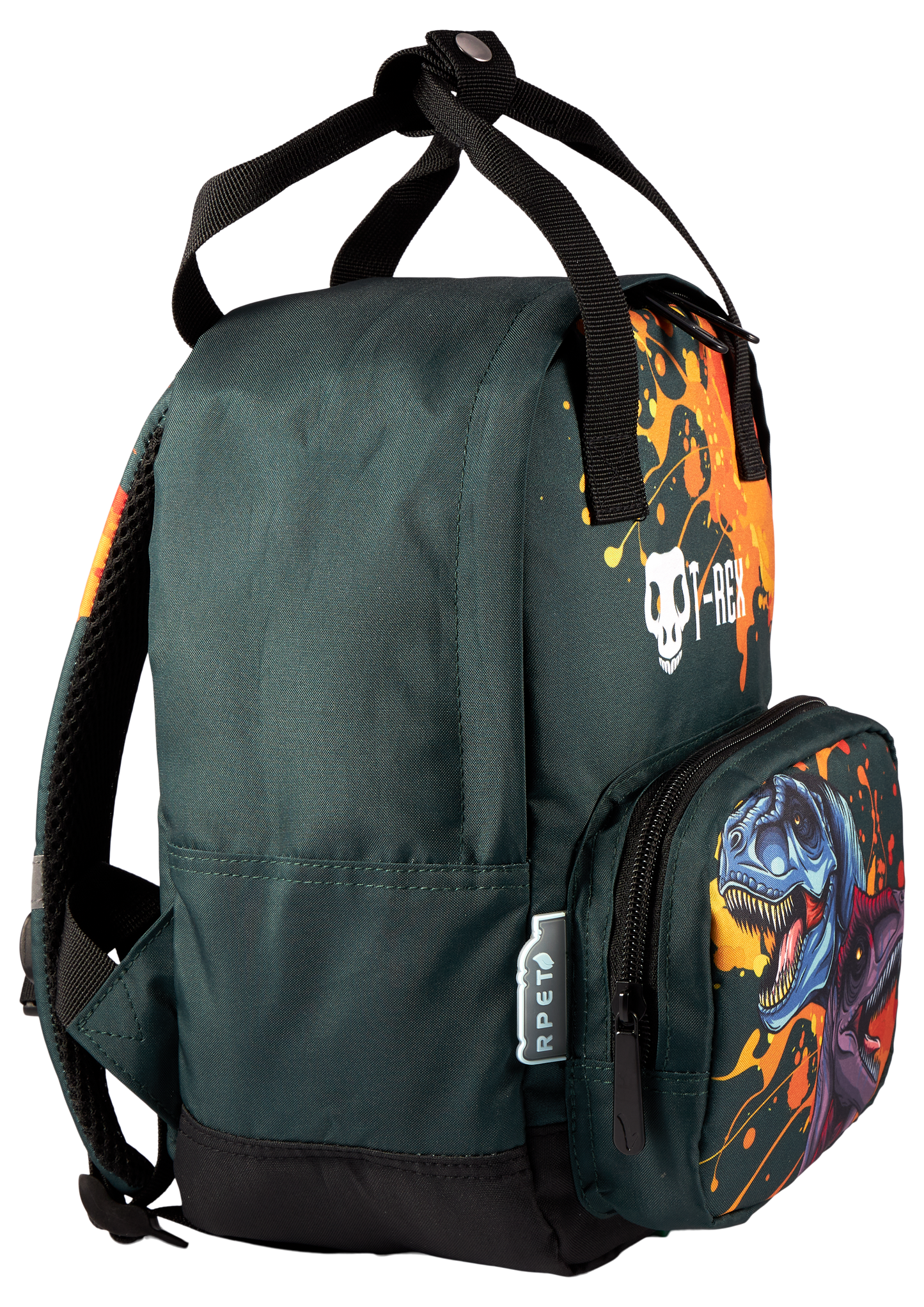 Dino T-REX small backpack with zippered front pocket 7L