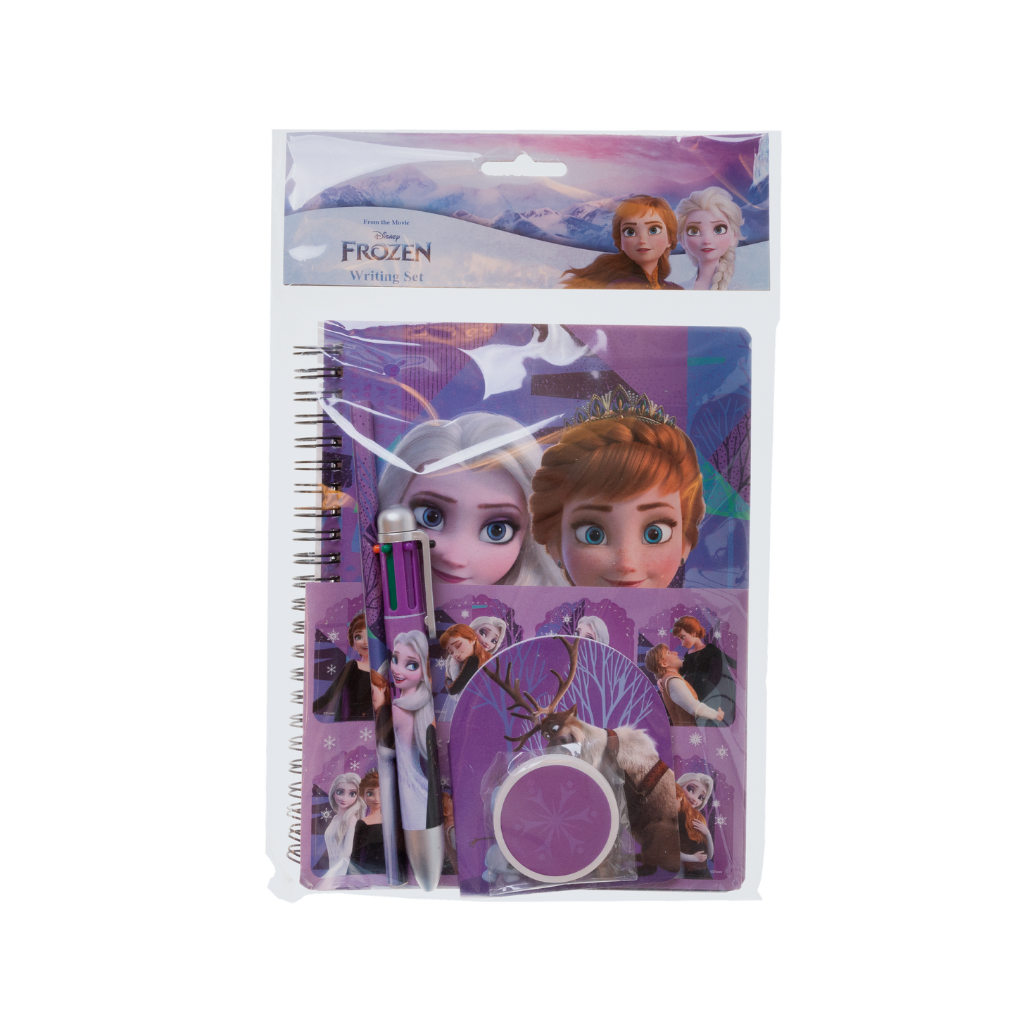 Frozen Writing set with 60 pages A5 paper + 1 multi colored pen