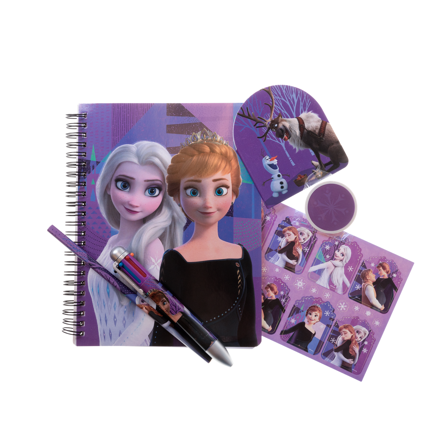 Frozen Writing set with 60 pages A5 paper + 1 multi colored pen