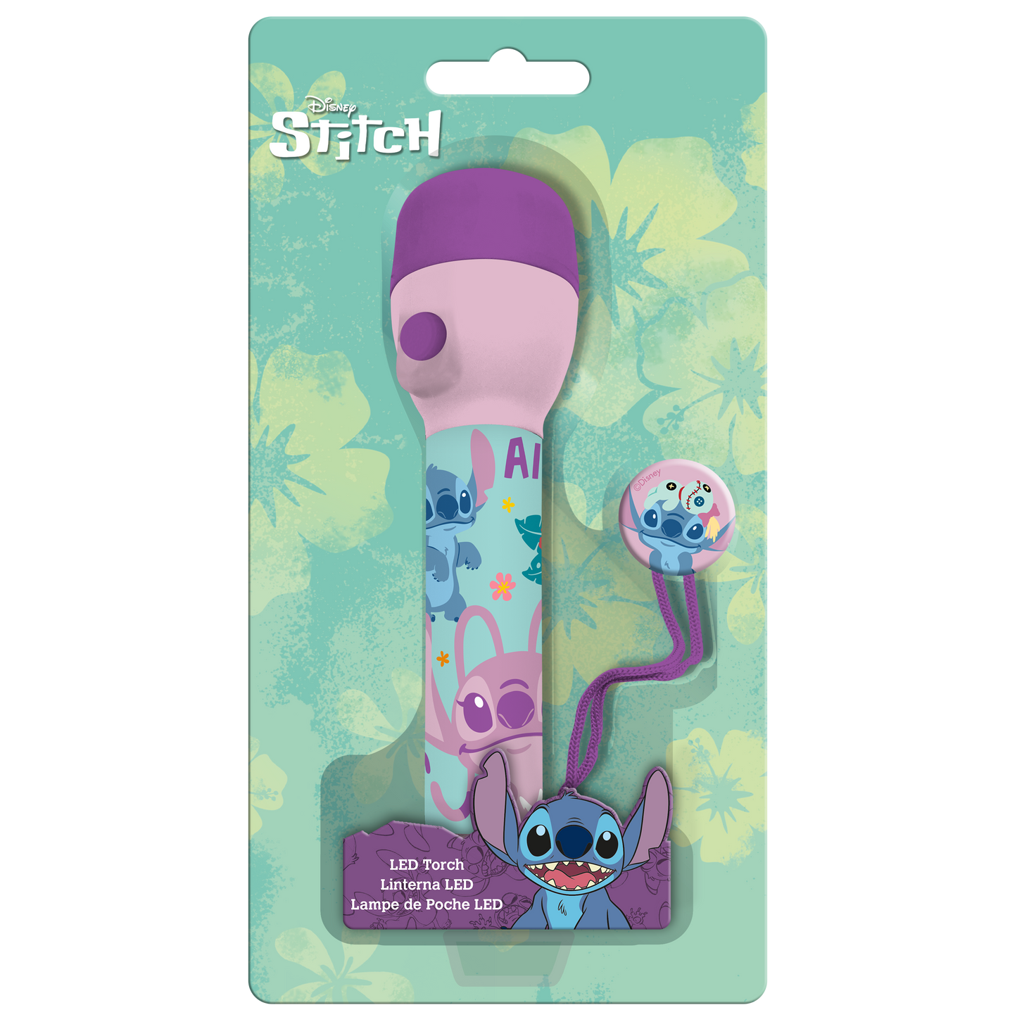 Stitch lommelygte med LED lys