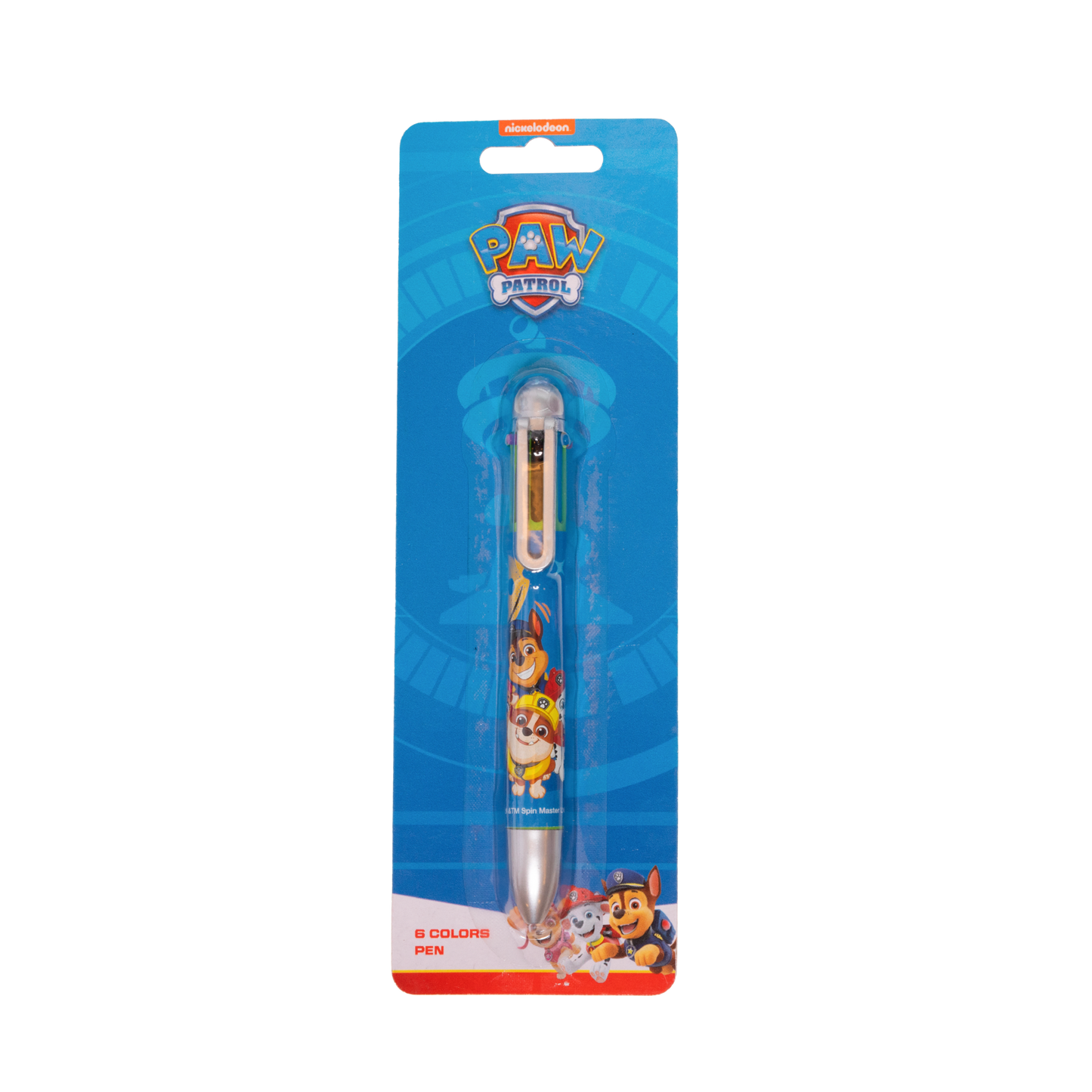 Paw Patrol Multicolor penna, 6 olika färger i 1