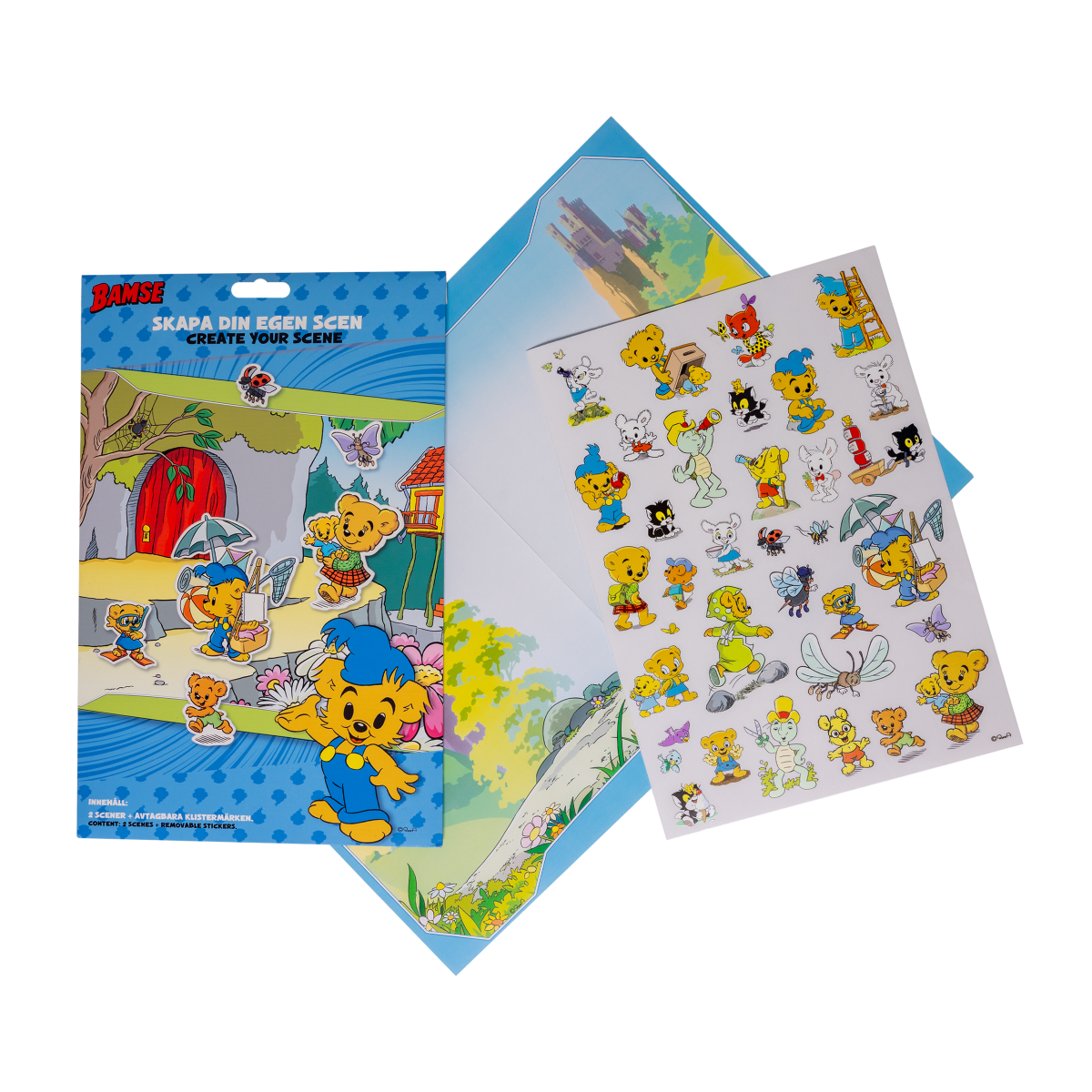 BAMSE Stickers set Create your scene, paper env.