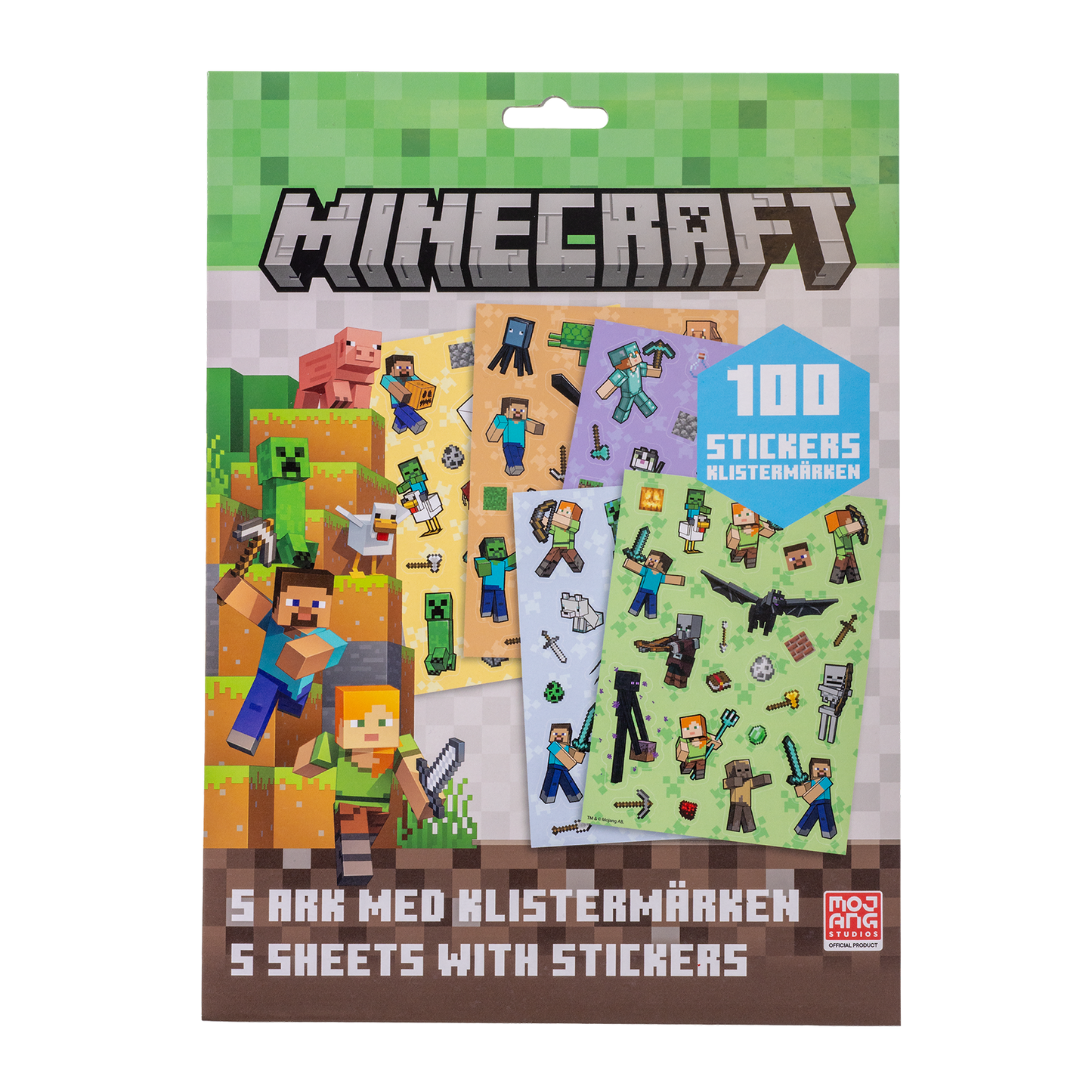 Minecraft 100 klistermärken