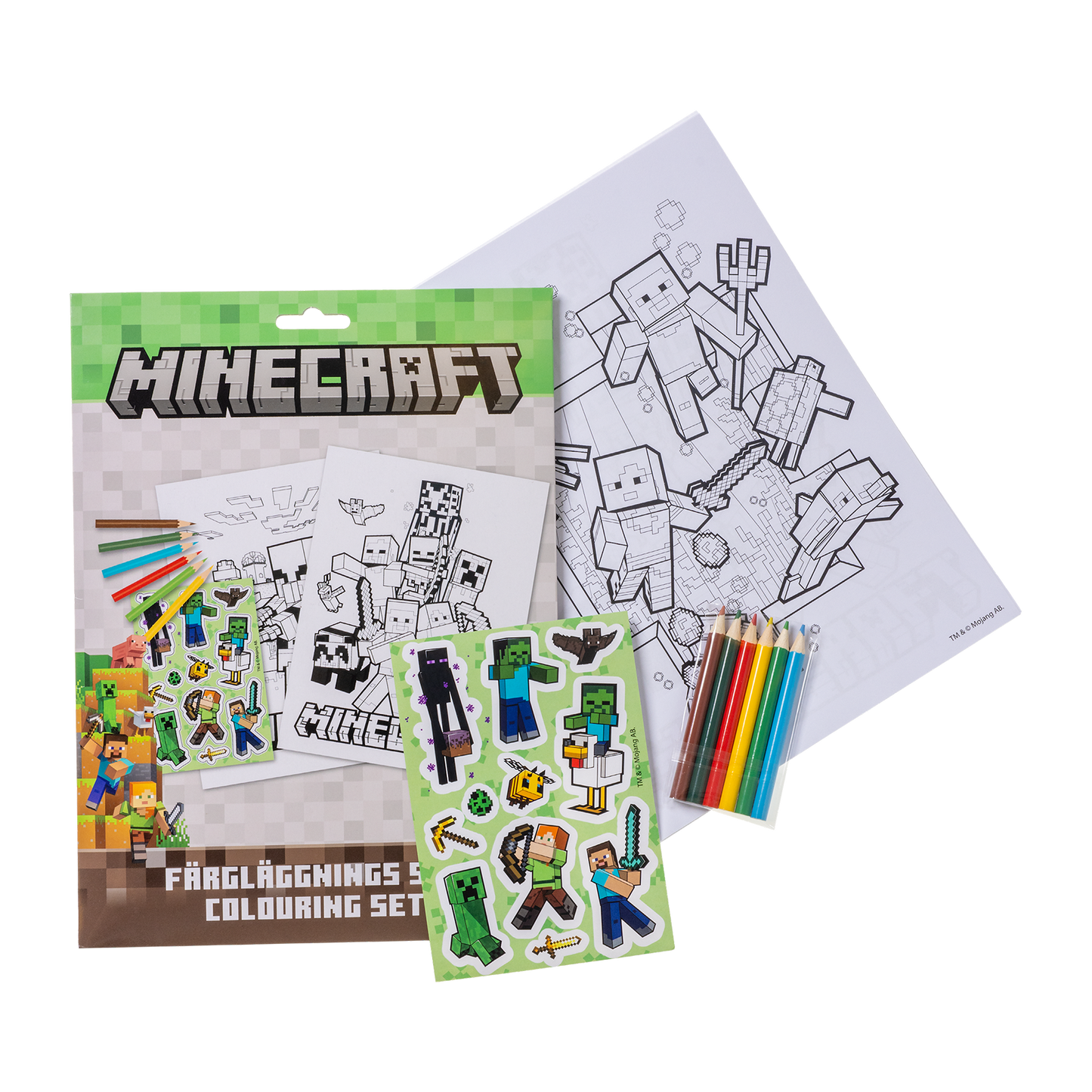 Färgsats med Minecraft