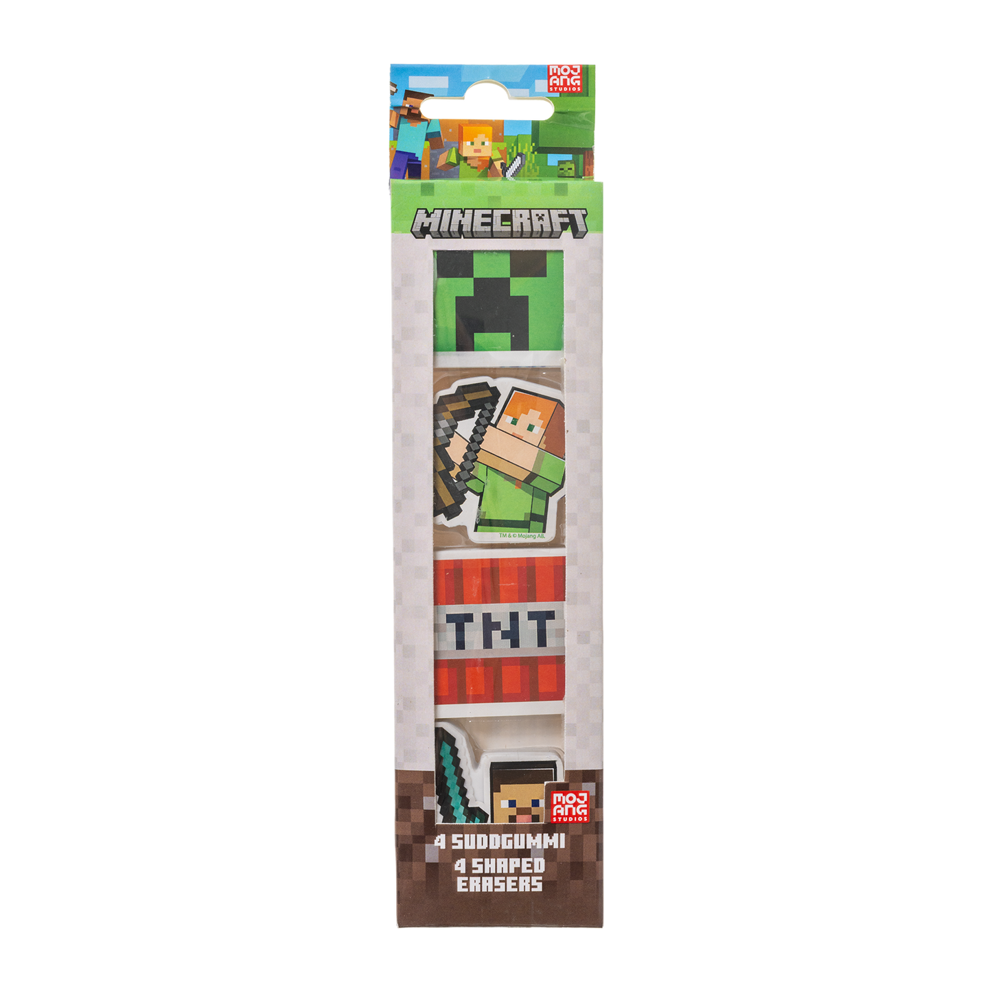 Minecraft 4-pack suddgummi