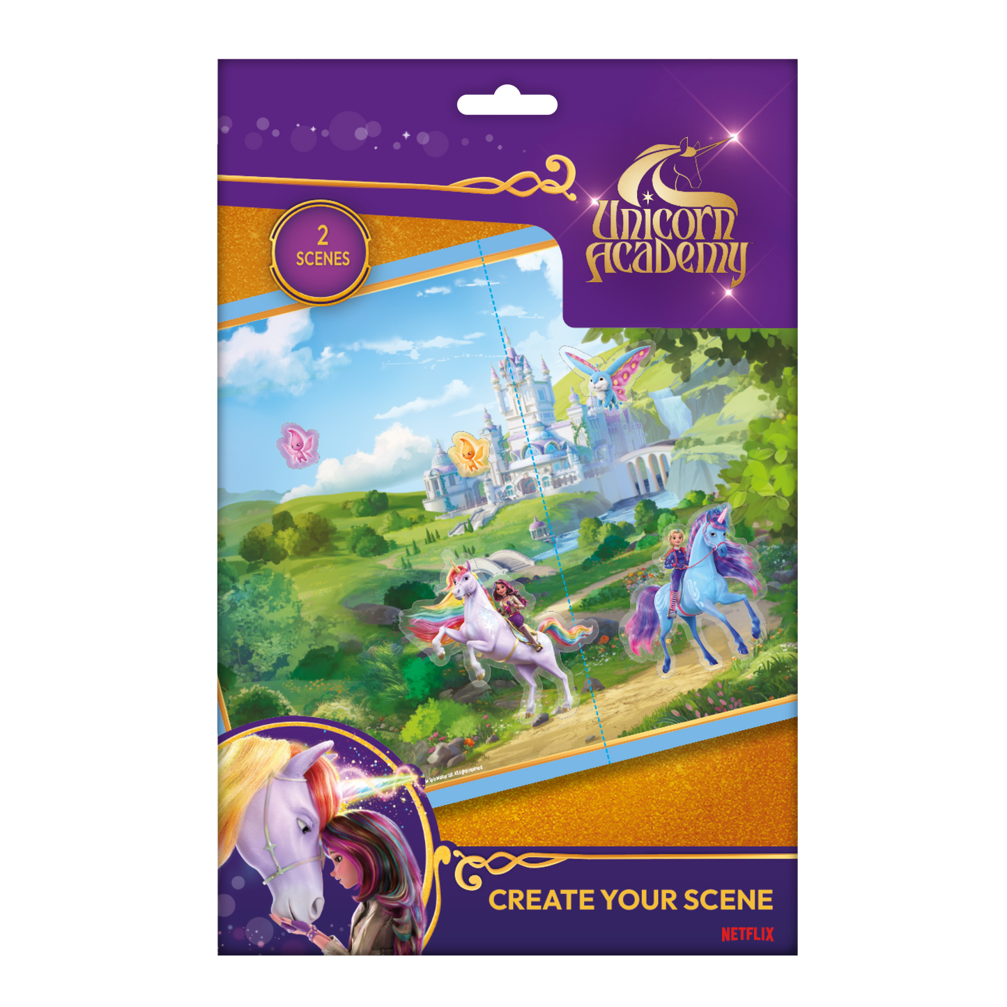 Unicorn Academy-klistermärkeset "Make a Scene"
