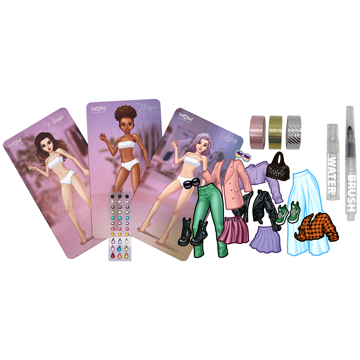 WOW® Generation, Splash & Create Outfit Sæt, 6/pr. display
