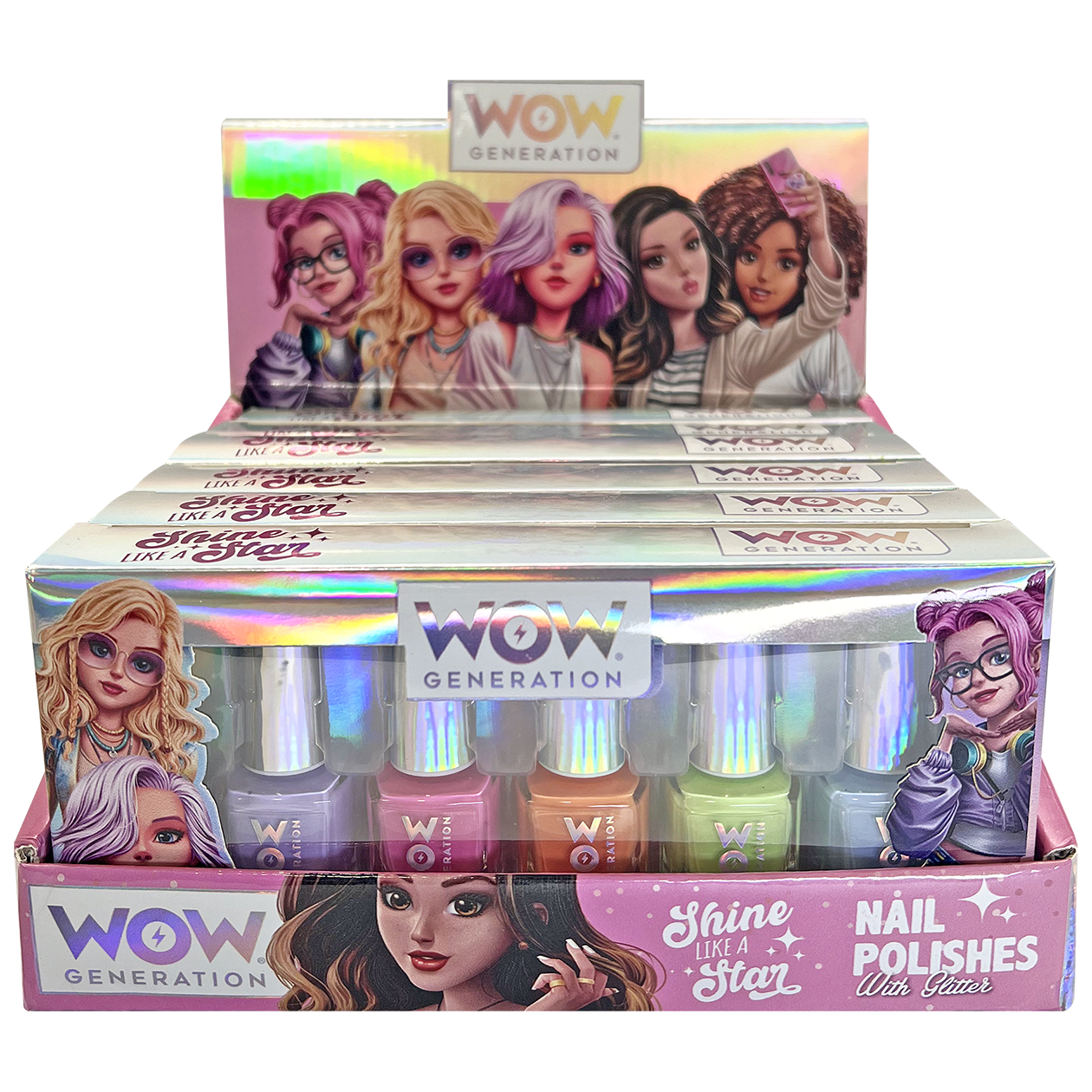 WOW® Generation, Nail polish pack of 5 bottles