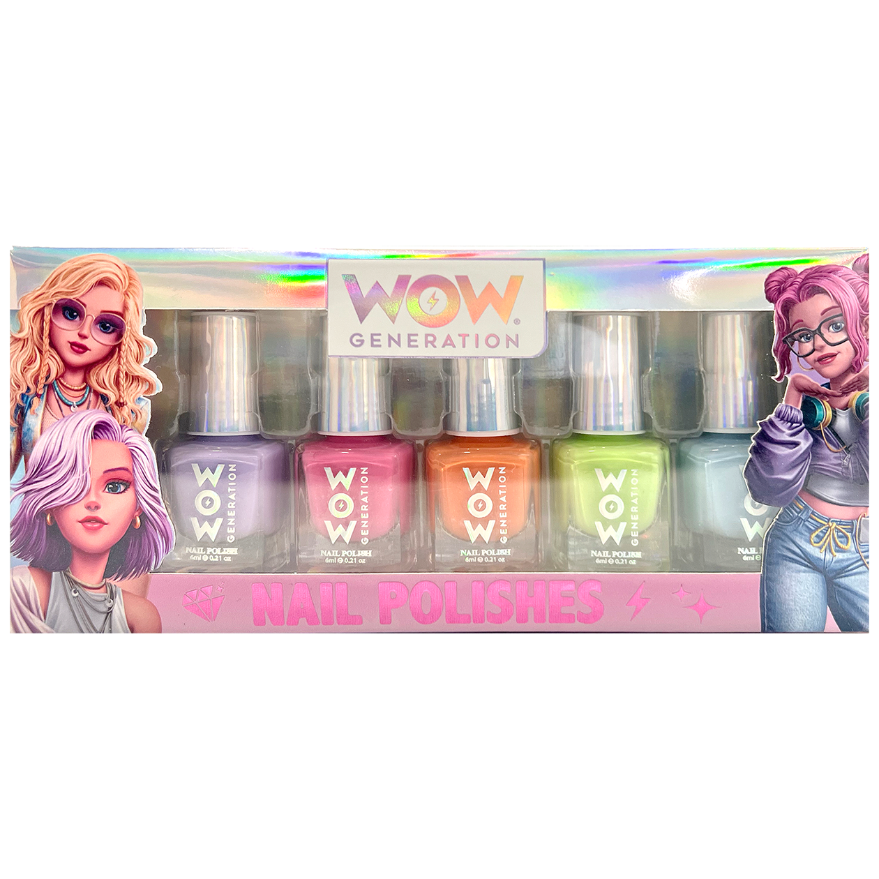 WOW® Generation, Nail polish pack of 5 bottles