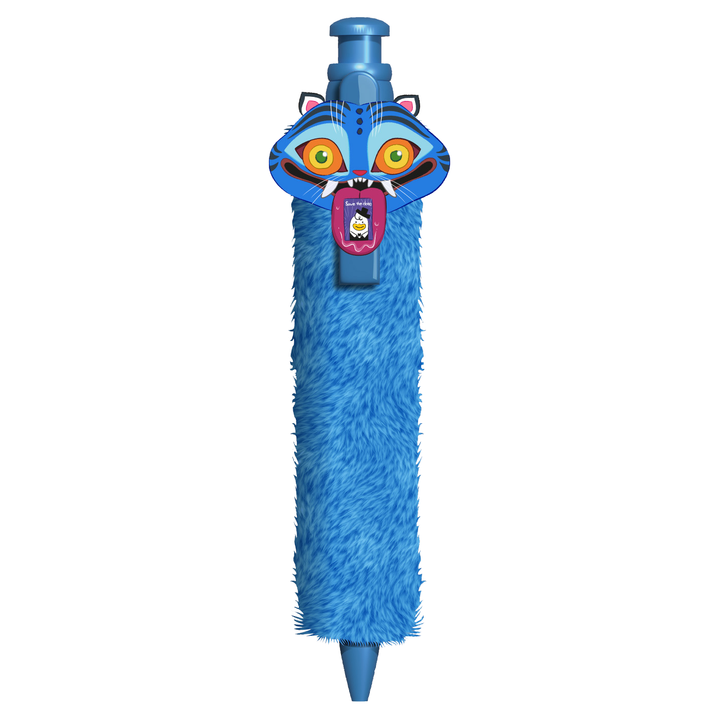 KPop Demon Hunters pen with plush 16 pcs/CDU - Derpy Tiger