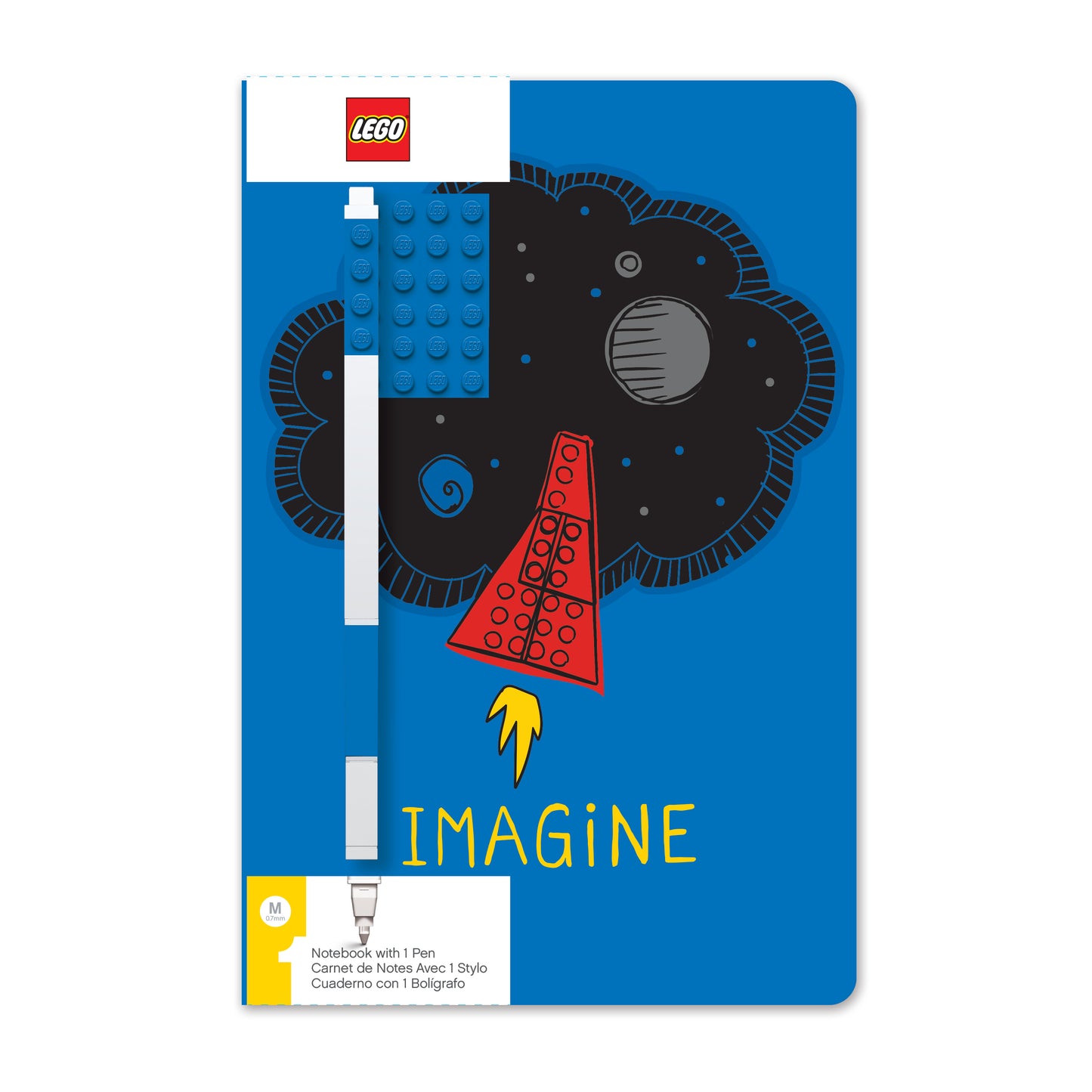 LEGO anteckningsbok Imagine med gelpenna