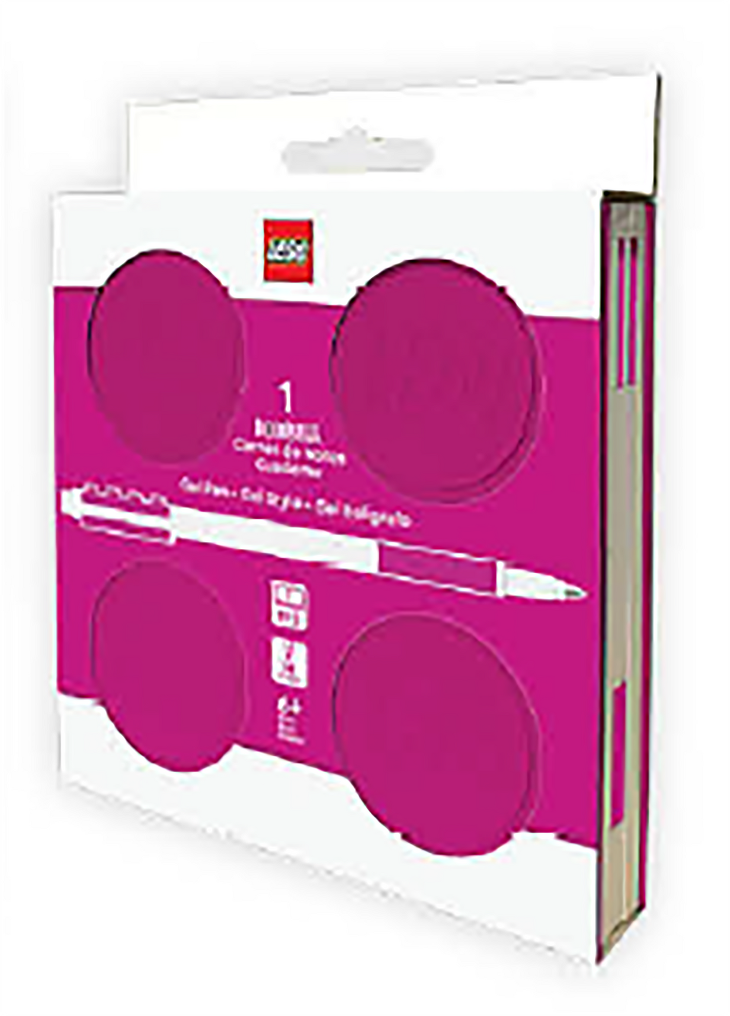 LEGO® Locking Notebook m/Gel Pen (æske)192p, VIOLET