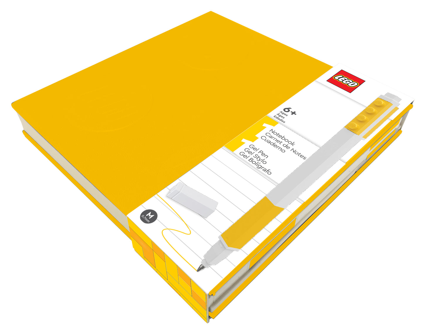LEGO® Iconic Notebook with Gel Pen - Yellow