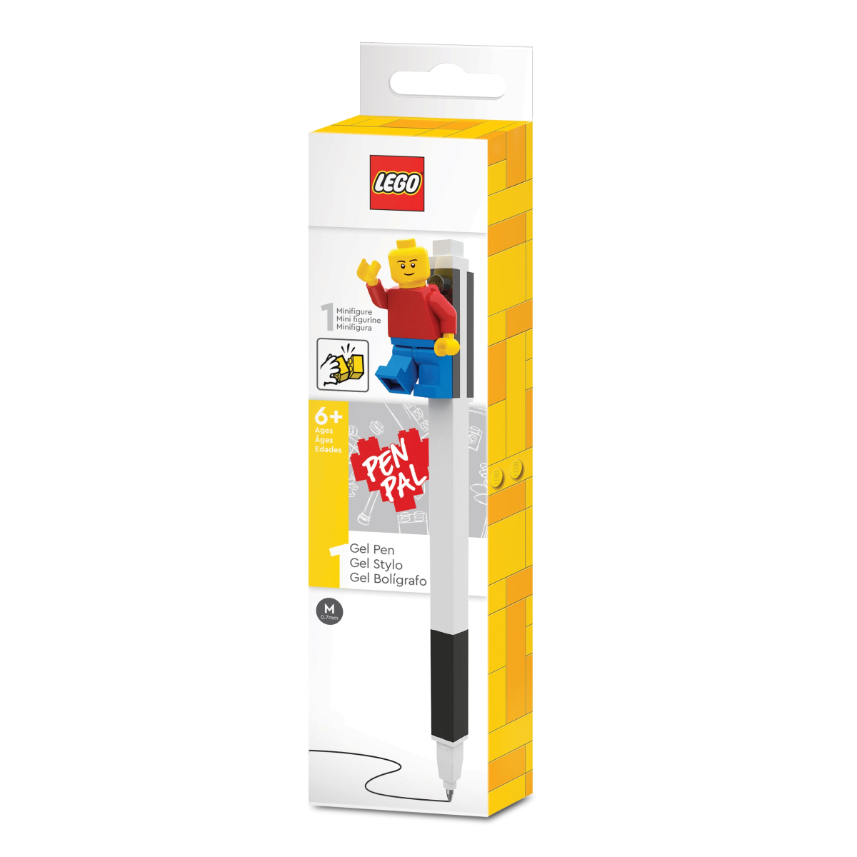 LEGO gel pen, 1 stk sort i box