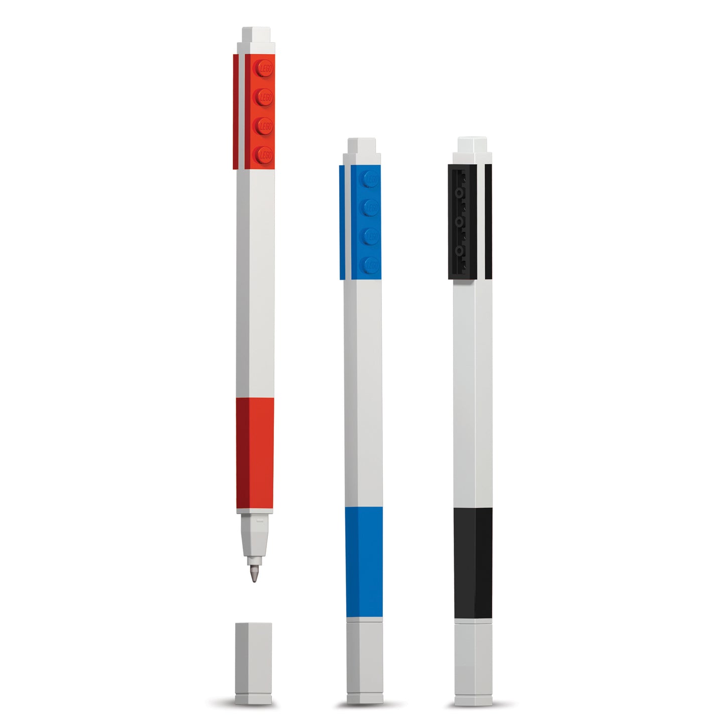 LEGO gel pen, 3 pcs. red, blue and black in box