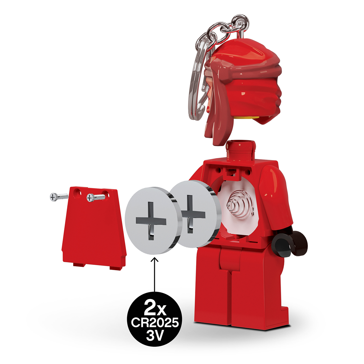 LEGO Ninjago Kai nyckelring med LED-ljus