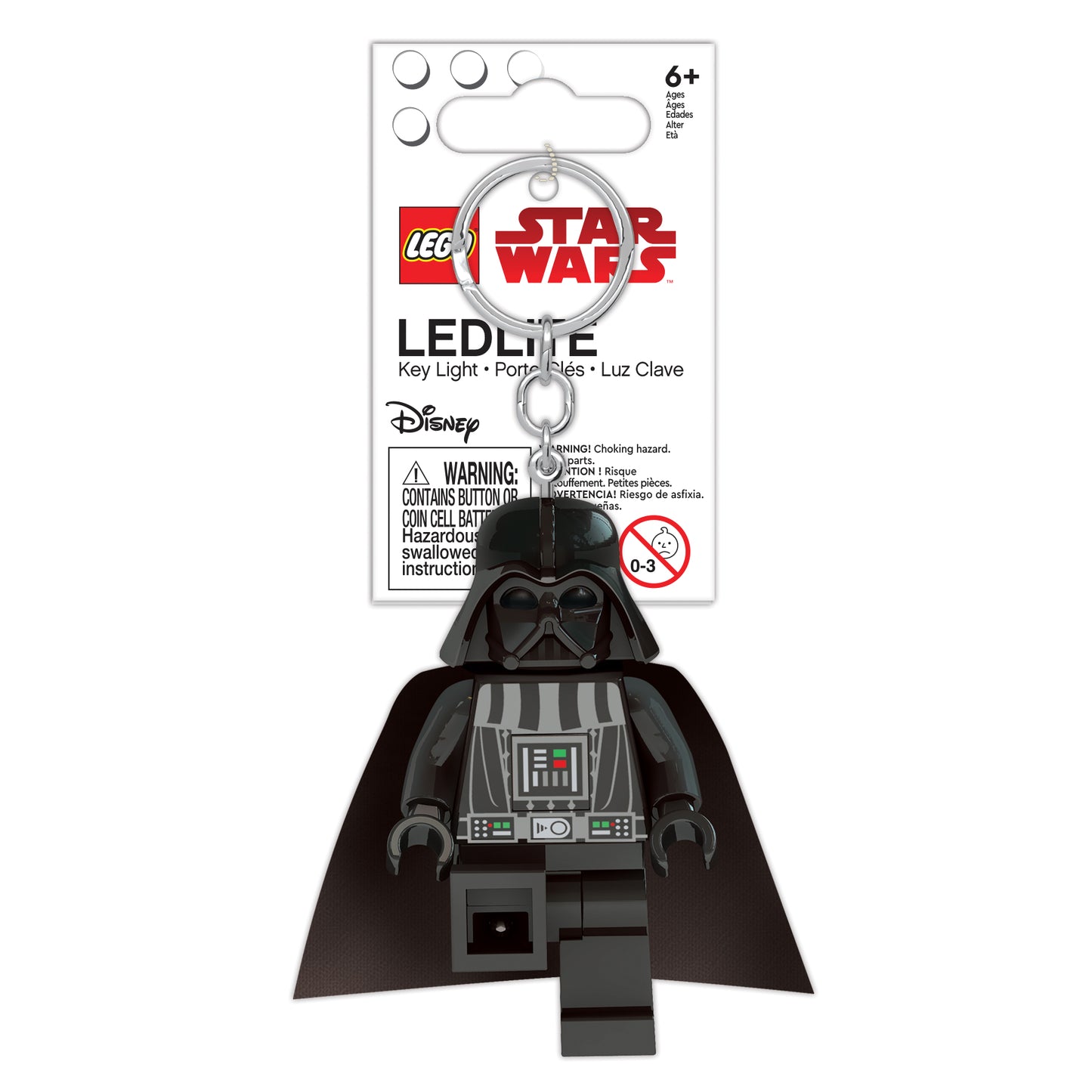 LEGO Star Wars Darth Vader key ring with LED light