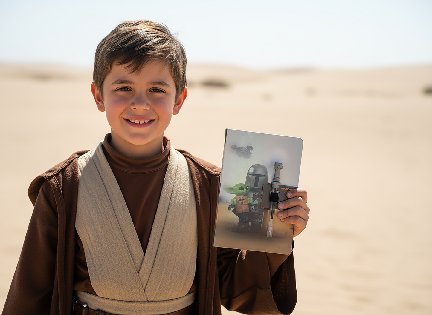 LEGO® STAR WARS™ THE MANDALORIAN Notebook and LIGHTSABER™ Gel Pen