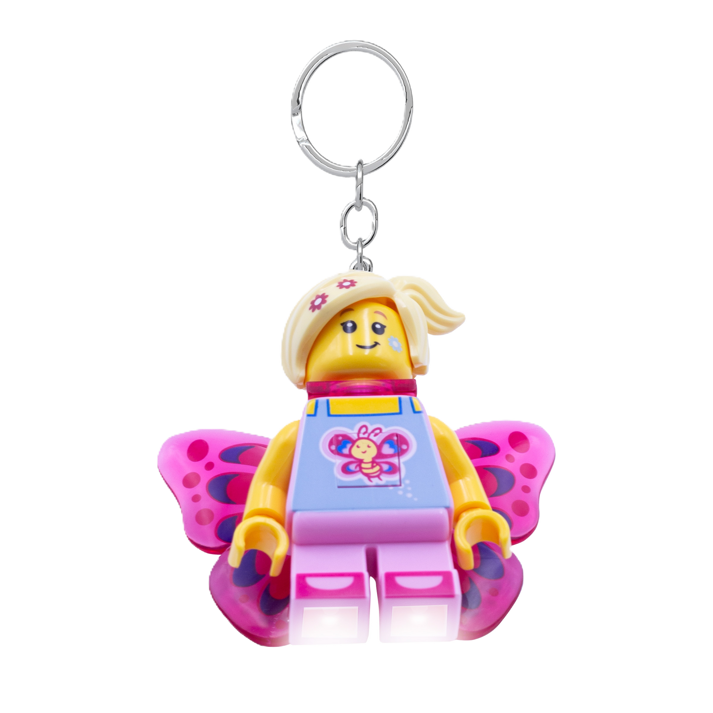 LEGO Sommerfugl Pigen LED Nøglering