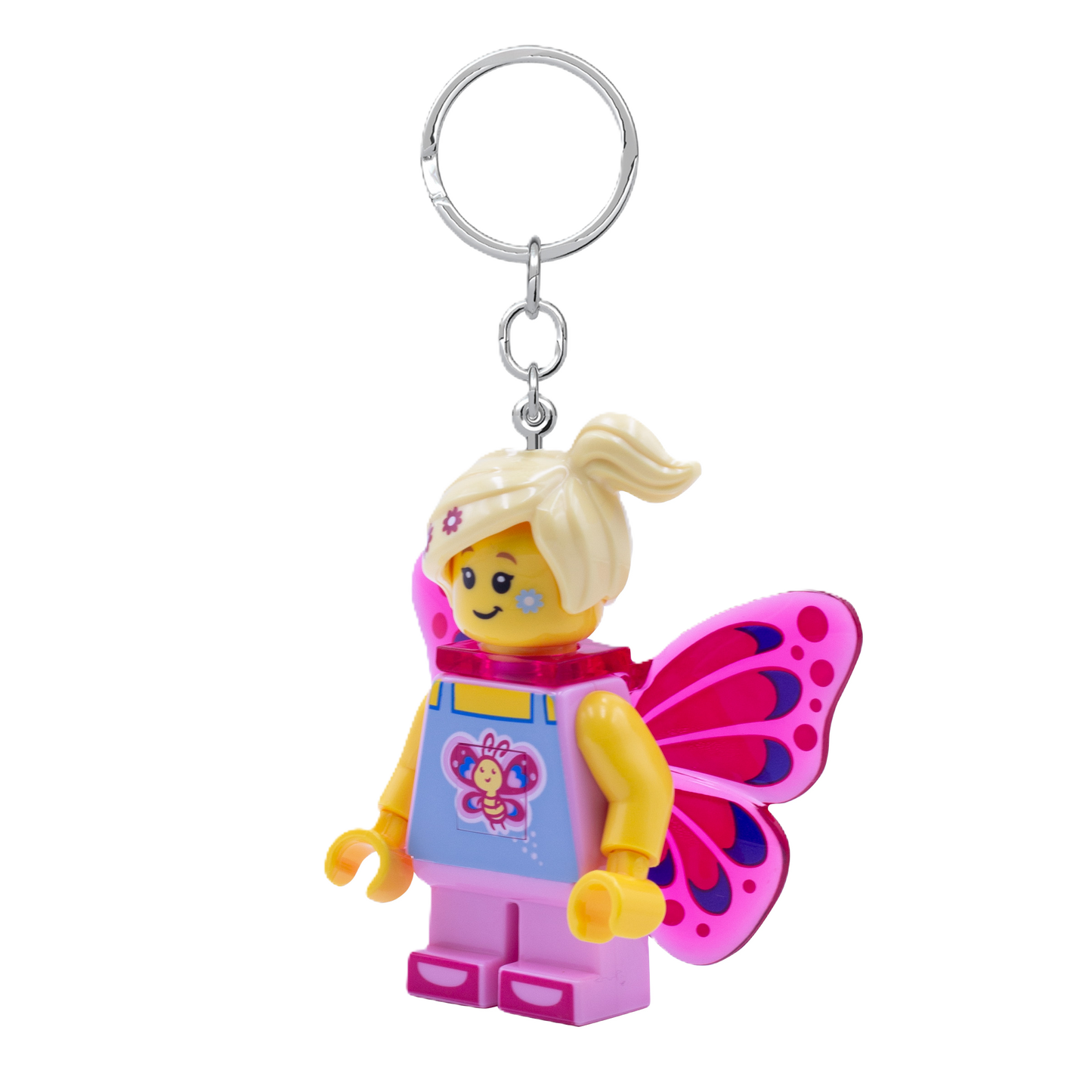 LEGO Sommerfugl Pigen LED Nøglering
