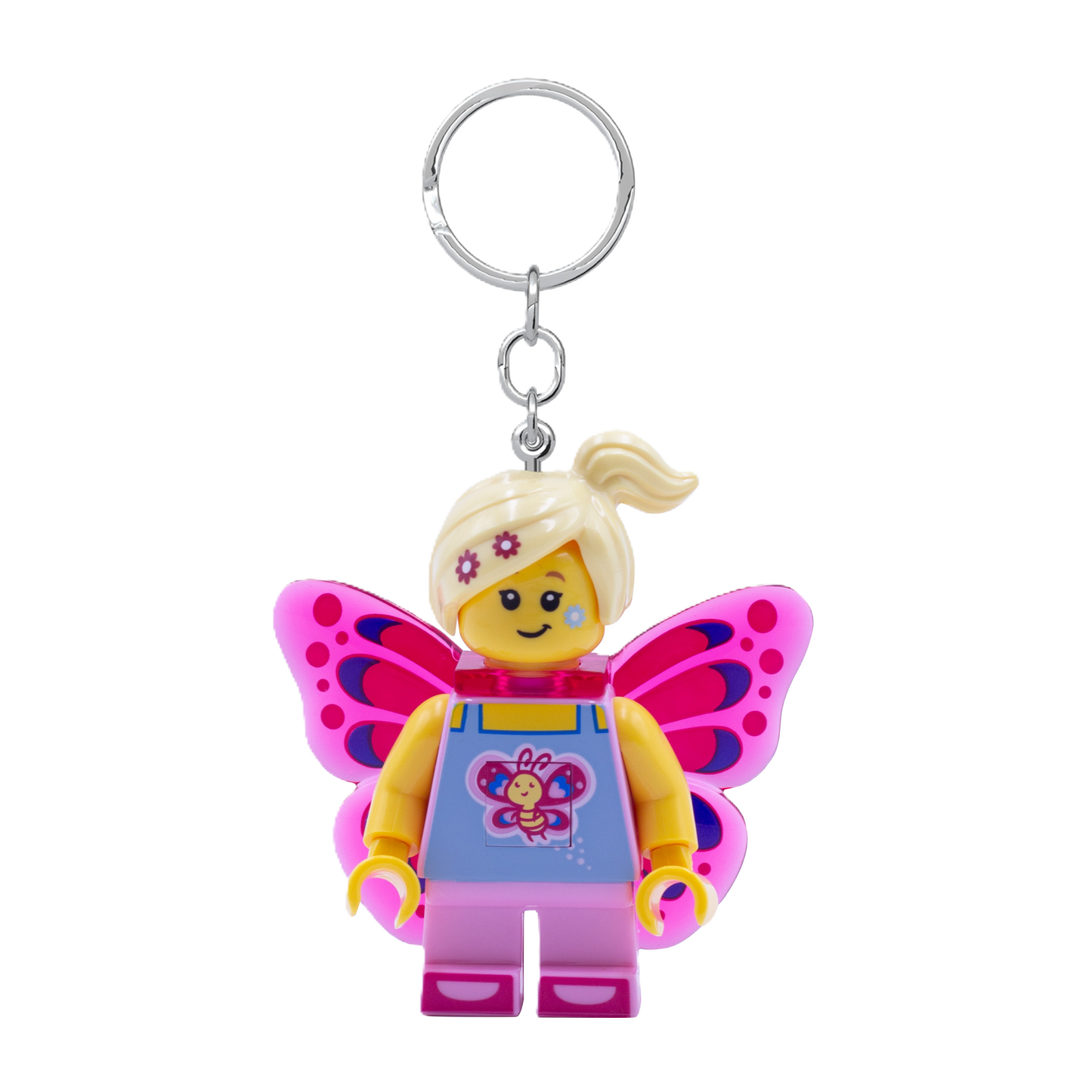 LEGO Sommerfugl Pigen LED Nøglering