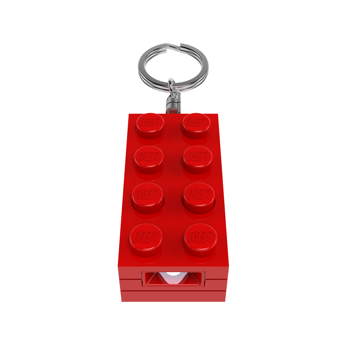 LEGO® Minifigures™ Keychain Light 2x4 Brick Red