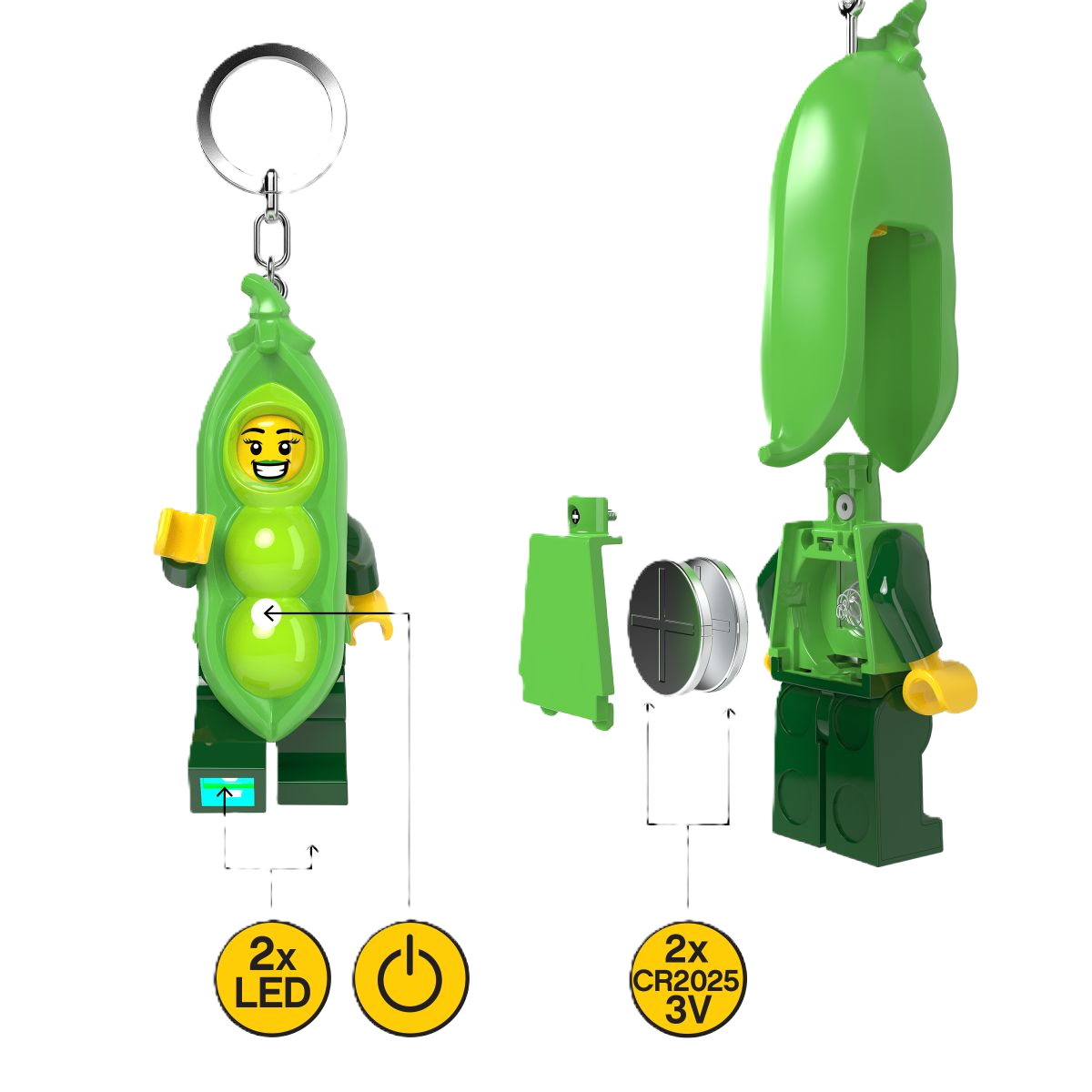 LEGO® Minifigures™ Keychain Light Peapod Costume Girl