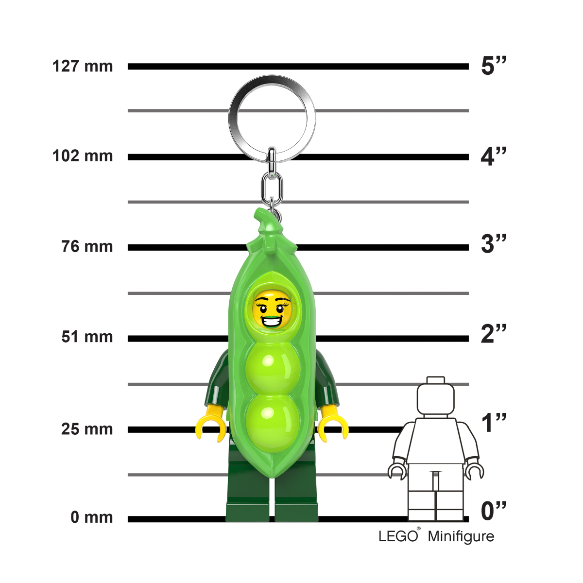 LEGO® Minifigures™ Keychain Light Peapod Costume Girl