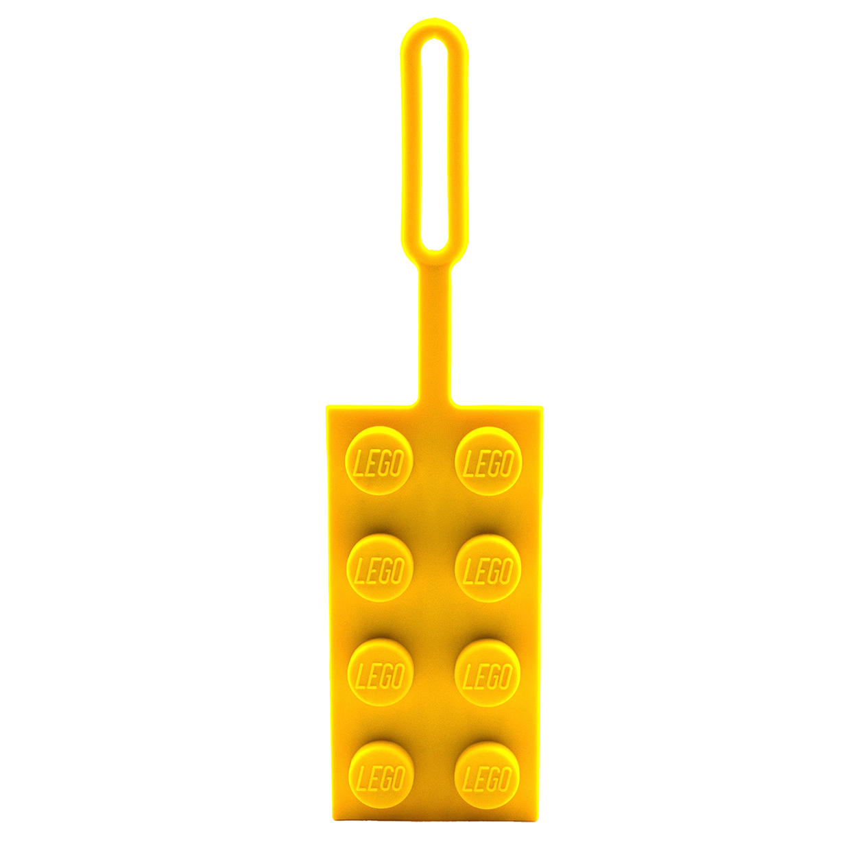 LEGO® Bag Tag/bagagelapp, GUL, packad på tryckt kort