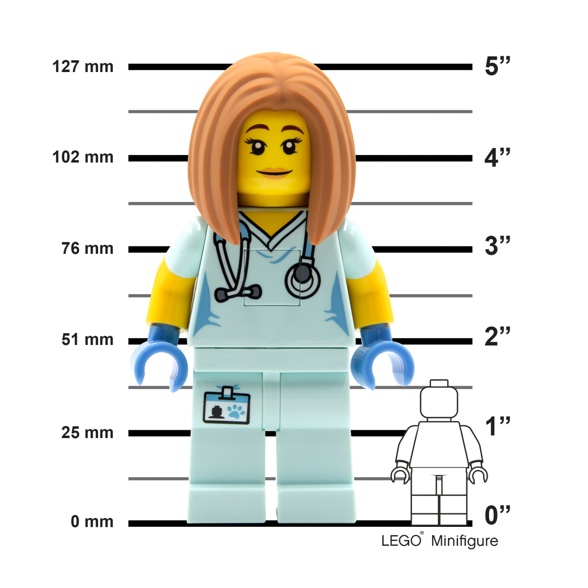 LEGO® ICONIC, torch with LED light, NURSE 300%