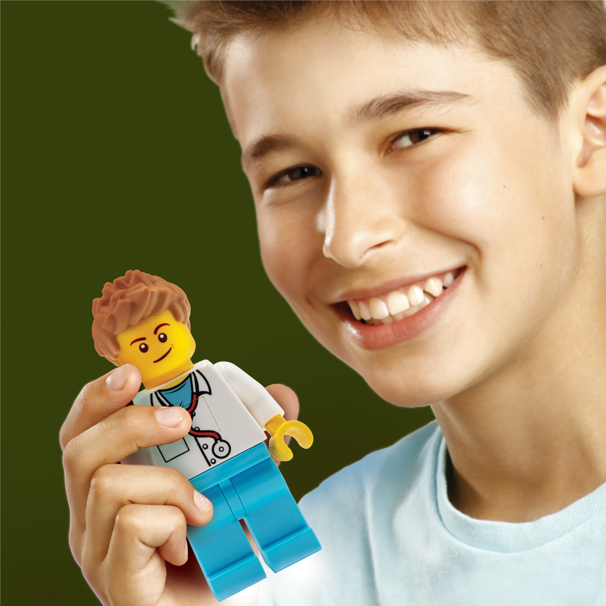 LEGO® ICONIC, torch with LED light MALE DOCTOR 300%