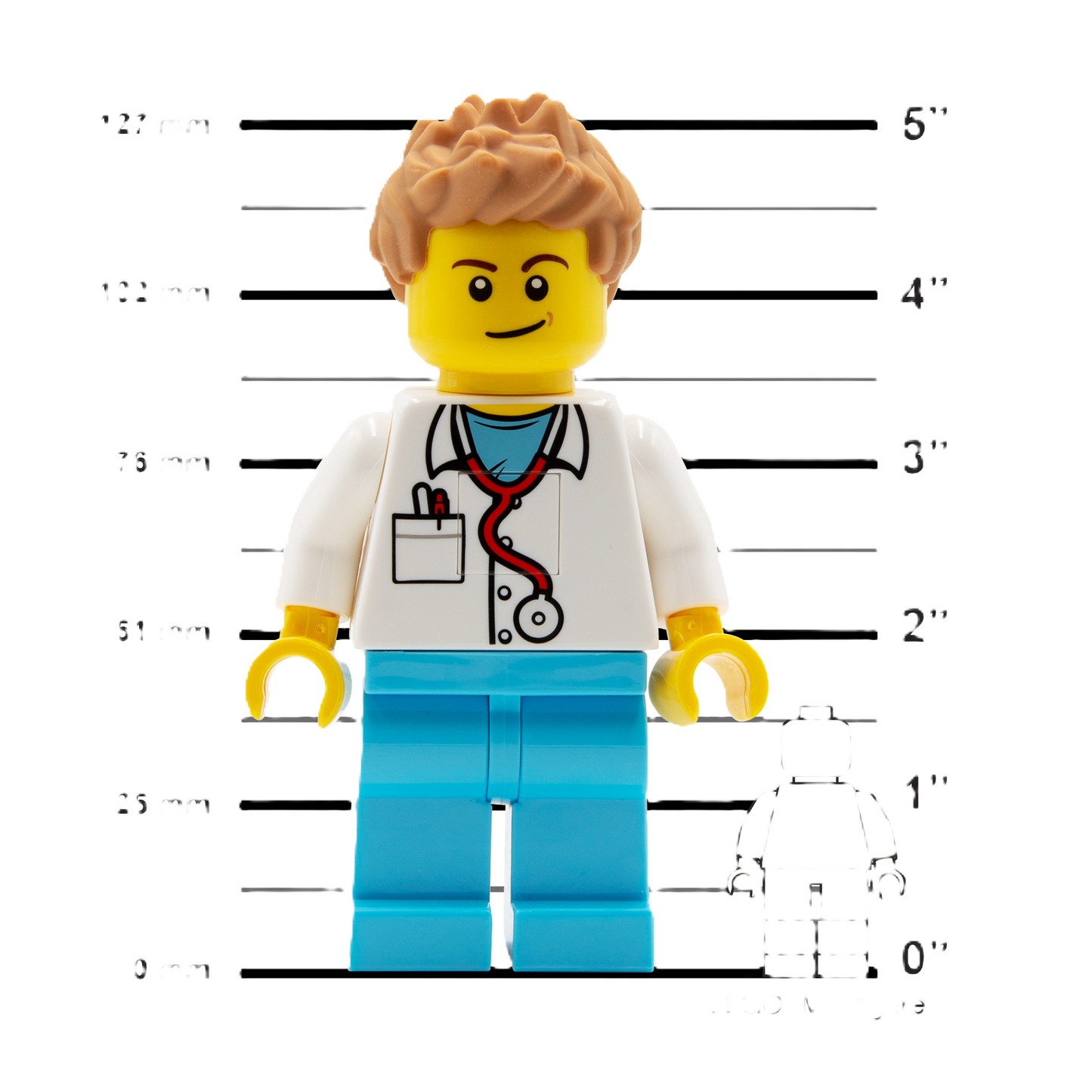 LEGO® ICONIC, torch with LED light MALE DOCTOR 300%