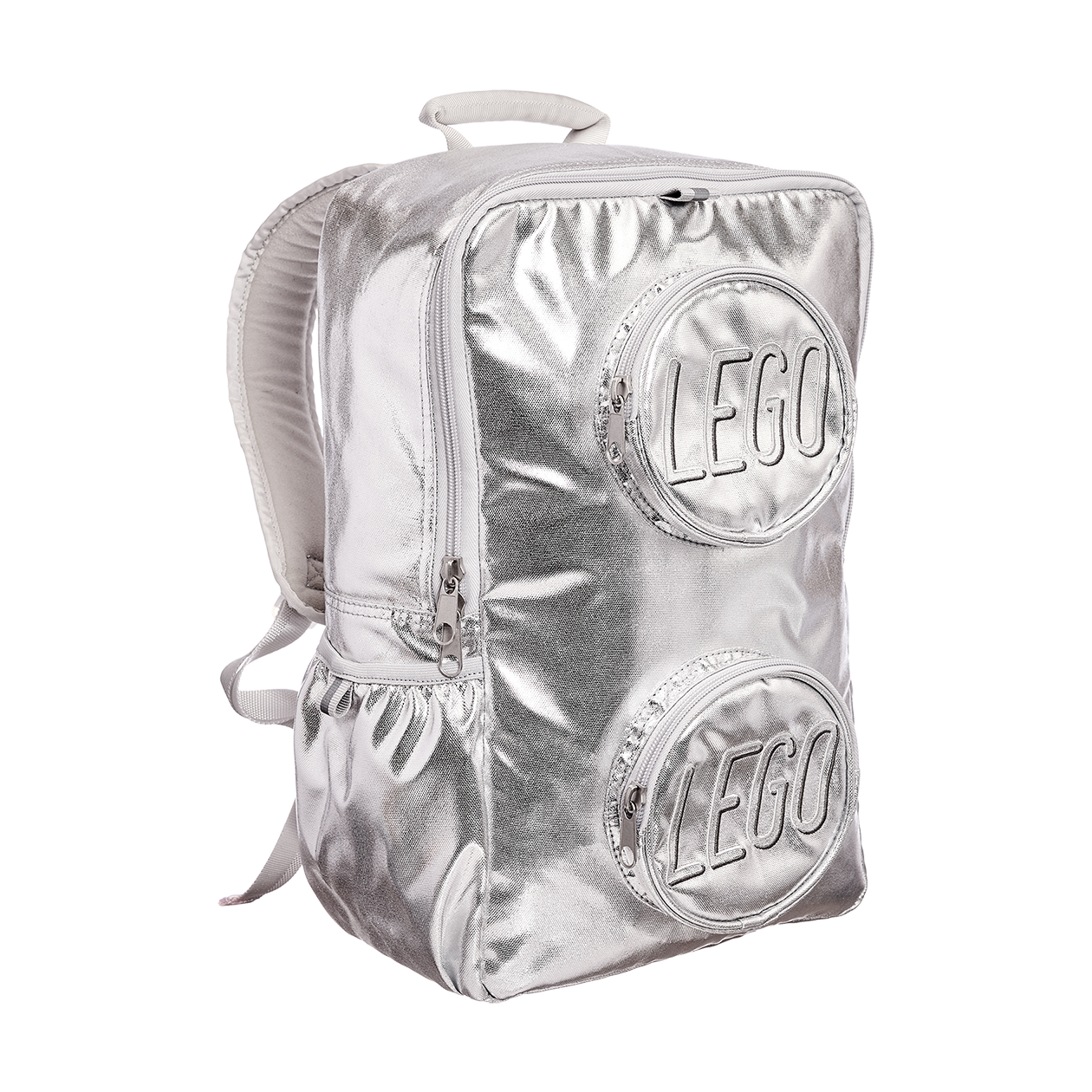 LEGO® Brick Backpack, silver, 40x25x15 cm, 15L