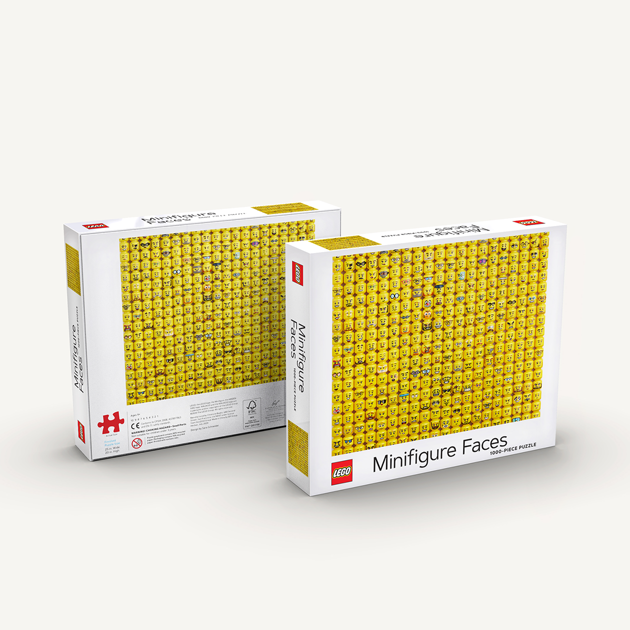 LEGO Minifigure Faces-pussel, 1000 bitar