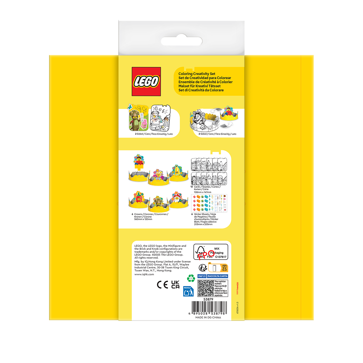 LEGO® Minifigures Coloring Creativity Set - Birthday
