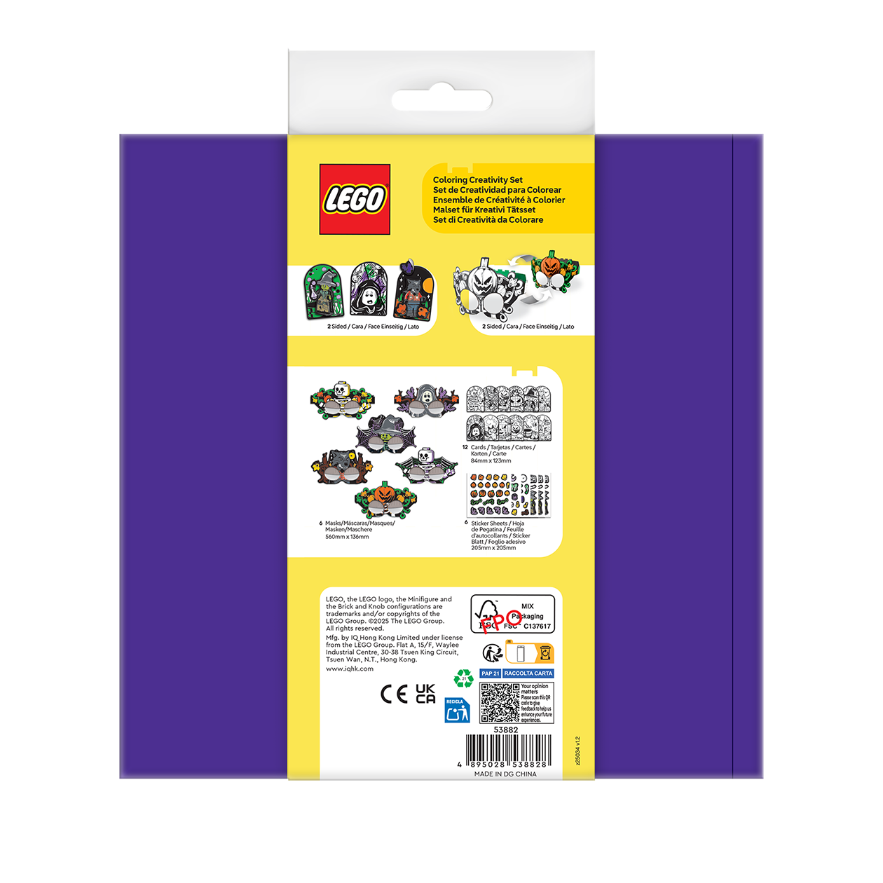 LEGO® Minifigures Coloring Creativity Set Halloween