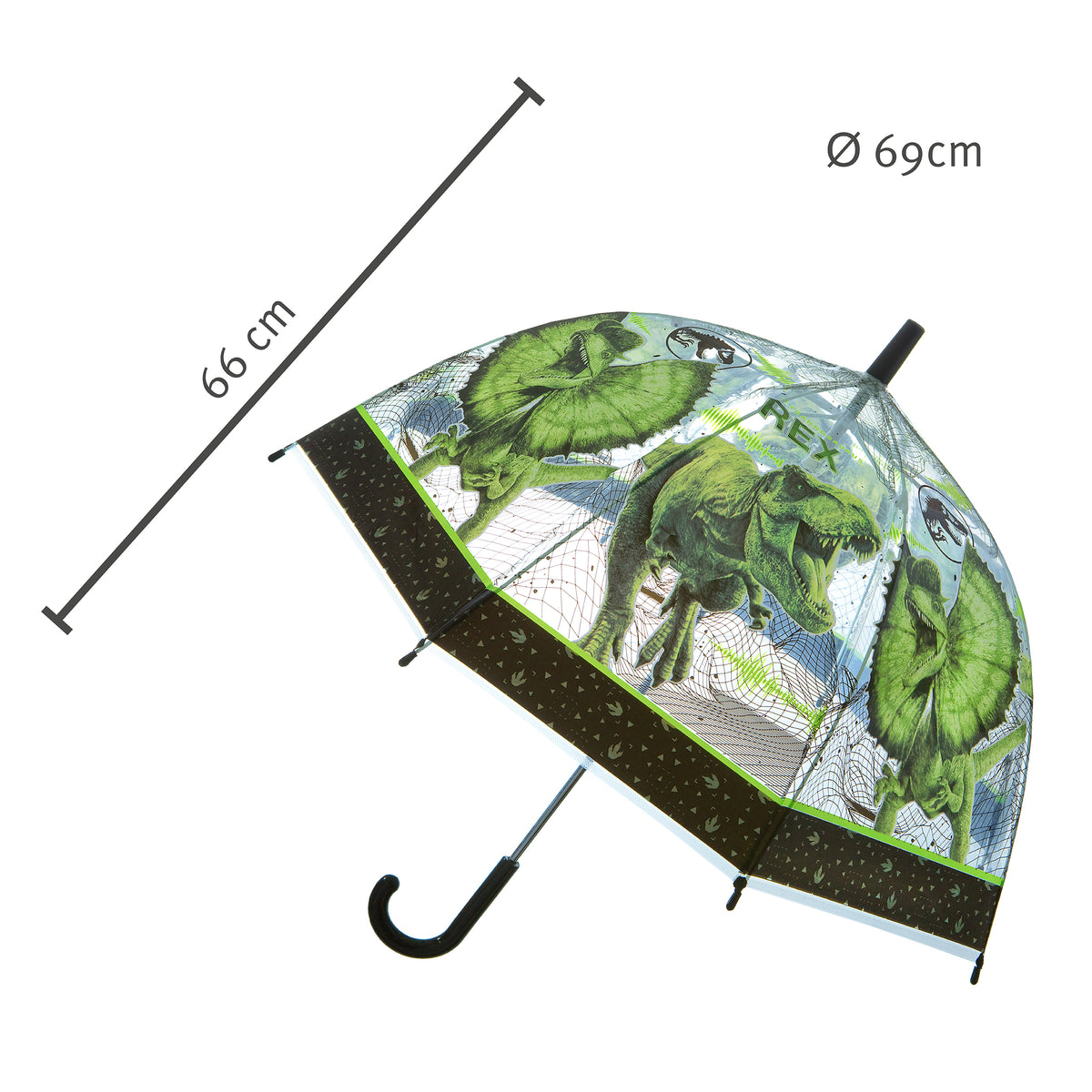 Jurassic World paraply, L 68 cm x dia.69 cm