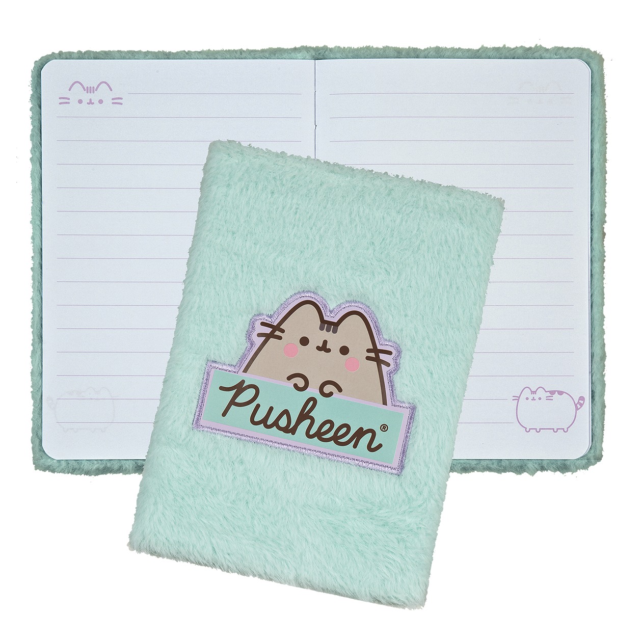 PUSHEEN Notesbog med plys A5