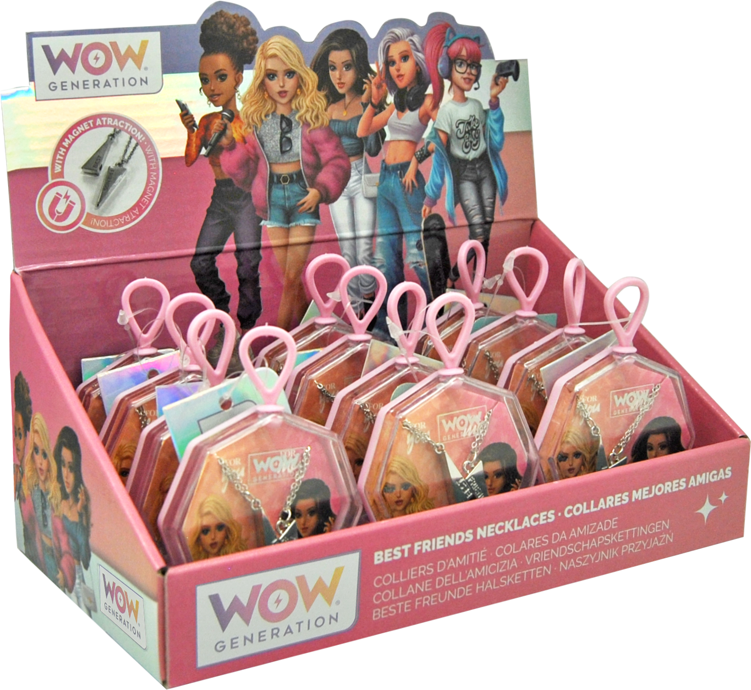 Sølvfarvet BFF halskæde. WOW Generation lynet deler sig i to dele, fordi din datter og hendes bedste ven altid vil være forbundet. Det er den perfekte gave til at forsegle et smukt venskab og forstærke dets bånd og værdier. Hver WOW-pige har brug for sin soulmate, og denne halskæde er perfekt til at gøre deres drømme til virkelighed sammen.