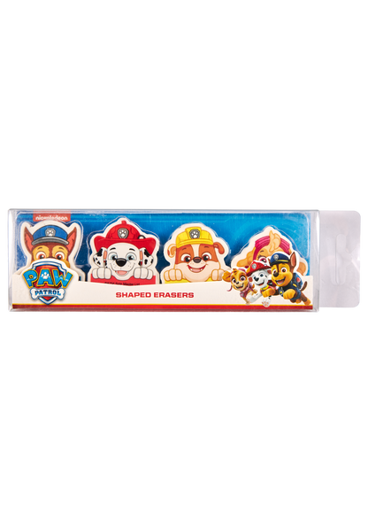Paw Patrol 4 delar radergummi set
