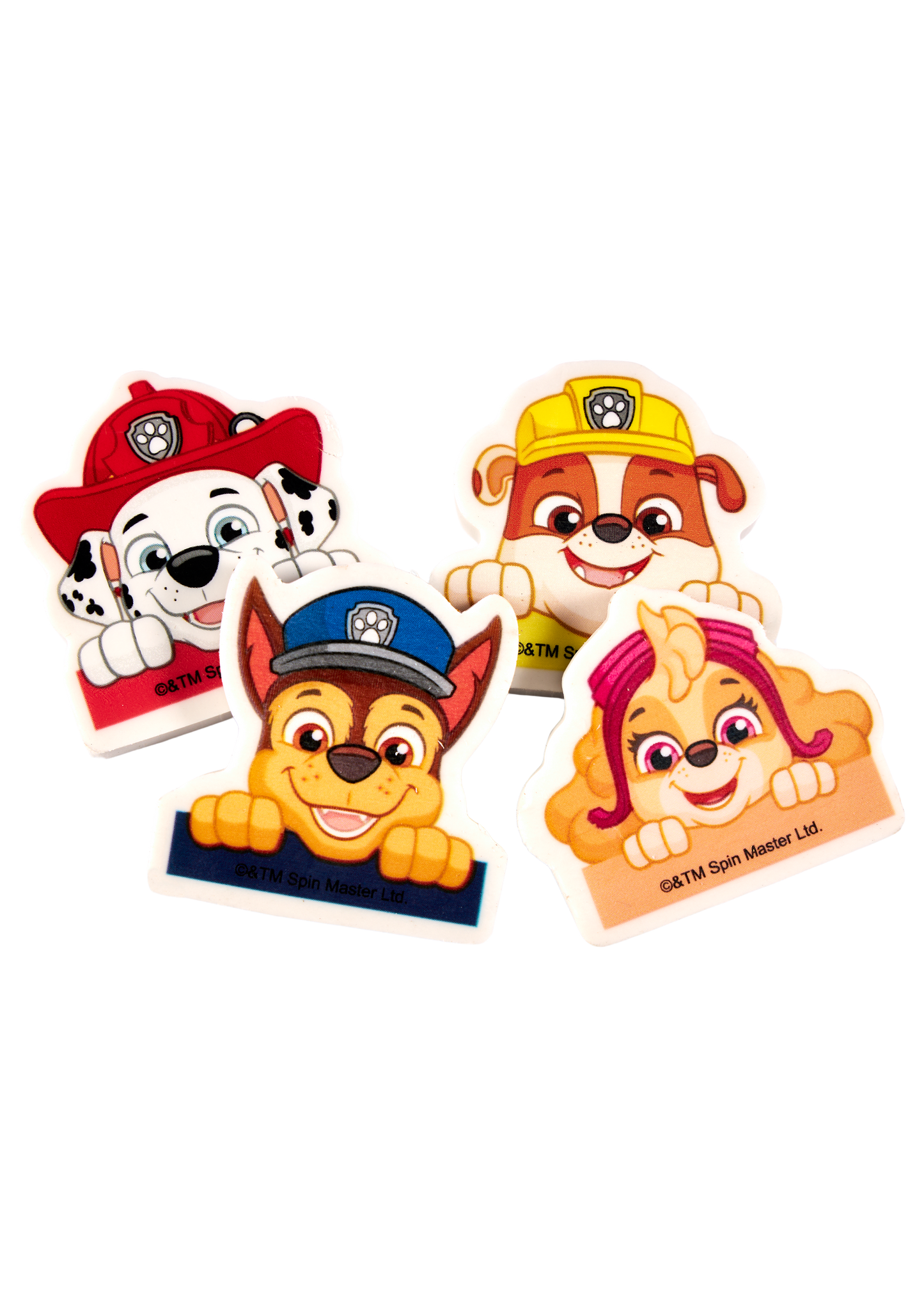 Paw Patrol 4 delar radergummi set