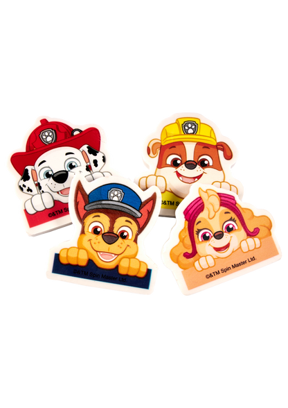 Paw Patrol 4 delar radergummi set