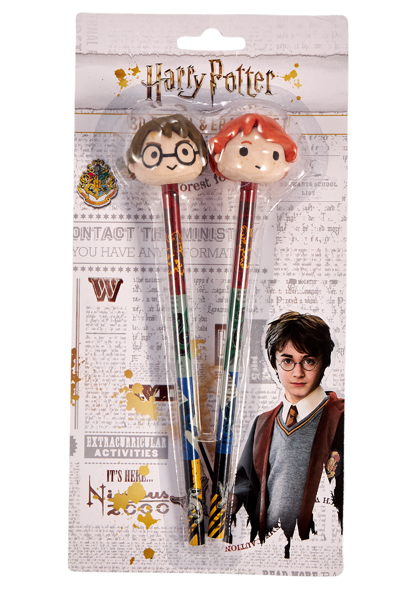 Harry Potter 3D penna och suddgummi set