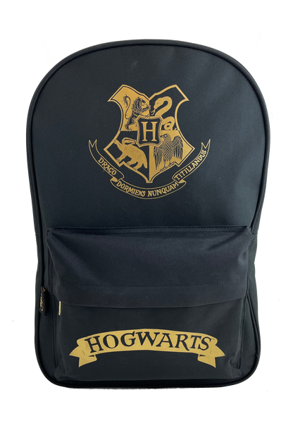 Harry Potter Hogwarts klassisk ryggsäck, svart, 39,5 x 27 x 11 cm.