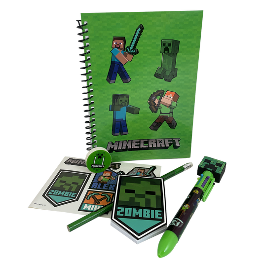 MINECRAFT, Writing Set, w/ multi-col. pen
